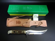 Coltello PUMA VINTAGE SKINNER 6373 1973 acciaio taglio super attento made in Germany INUTILIZZATO