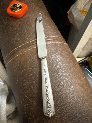 Towle Rambler Rose Dinner Knife 8-5/8” Sterling Pat. 1937 No Monogram A