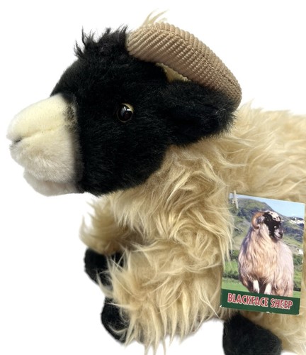 Faithful Friends Black Face Sheep Plush Toy Soft Lamb Stuffed Animal Cuddley NEW