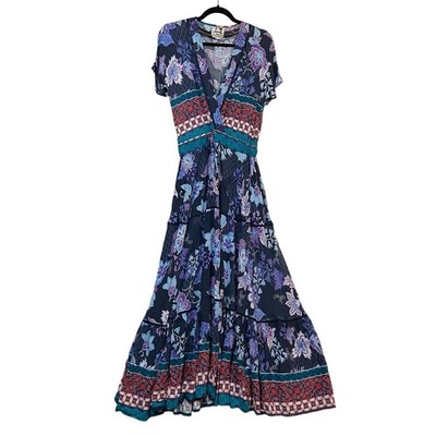 knee length dresses for ladies Jaase Summer Song Print Indy Maxi Dress  Whiskey and Wildflowers