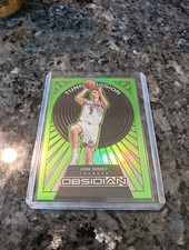 2021 Obsidian Tunnel Vision Electric Etch Green Flood Josh Giddey #12 Rookie RC