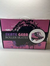 Skate Gear Women's Size 8 Retro Quad Roller Skates with Structured Wheels