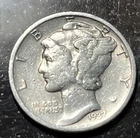 1937-D 10C Mercury Dime .900 Silver VF
