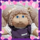 Vintage Jesmar Cabbage Patch ~ Girl Doll/Champagne Hair/Blue Eyes/Hm2/1984/Nappy