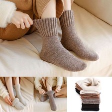 Winter Thick Knit Cozy Classic Women Design Crew Casual Color Warm Socks 5-8.5