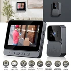 Smart Doorbell Chime Video Door Bell 1080P Camera Wireless with 4.3inch Monitor