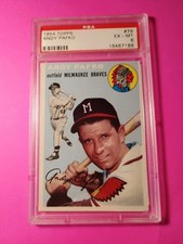 1954 Topps #79 Andy Pafko PSA 6 Milwaukee Braves 