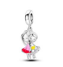 Best Friend Charm Genuine S925 Sterling Silver Charm Fit For All Bracelets 💙