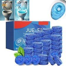 Automatic Bleach Toilet Bowl Cleaner Stain Remover Blue Tab-Tablet Flush Tank