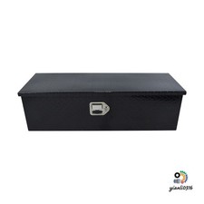 Black Diamond Plate Aluminum Utility Storage Box 36x13x10 Outdoor Use Black Diamond Plate Aluminum Utility Storage Box 36x13x10 Outdoor Use