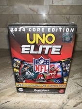Uno Elite 2024 Core Edition NFL Draft Pack 56 Cards + Sealed 4 Foil Cards
