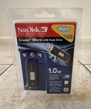 New Sealed SanDisk Cruzer Micro USB Retractable Flash Thumb Stick Drive 1.0 1 GB