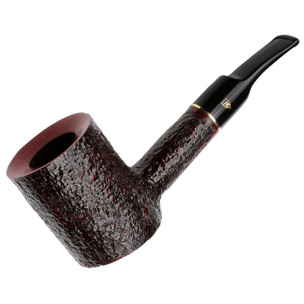 Savinelli Roma 311 KS Tobacco Pipe, Dark Rusticated Briarwood