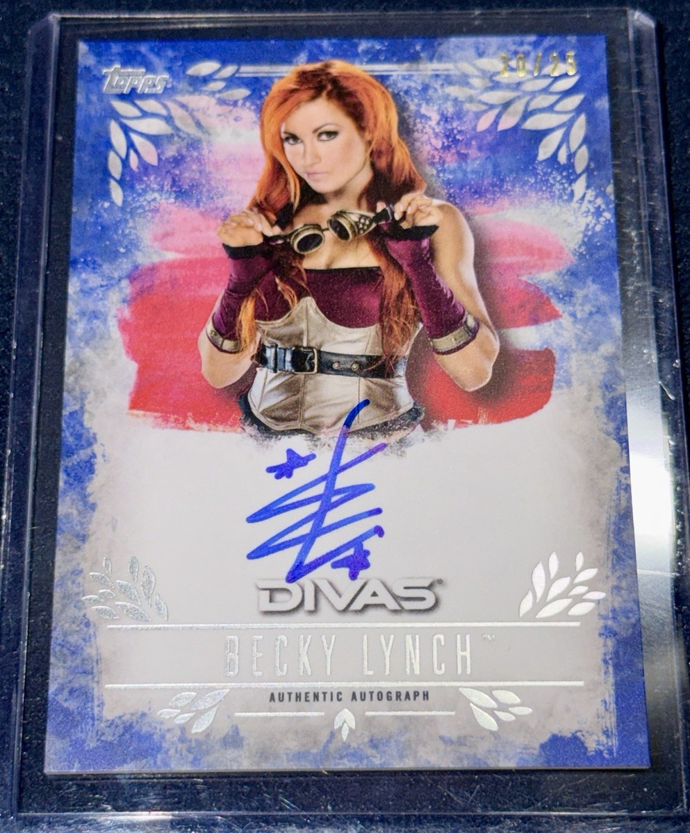 2016 Topps Undisputed WWE BECKY LYNCH Autograph Auto Card 20/25 | eBay