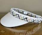 Lady Hagen Golf Core Clip Visor - White & Pastel Plaid - Excellent Condition — photo 6