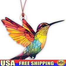 Colorful Hummingbird Ornament Sun Catcher Gift Ready Decor Christmas Tree New