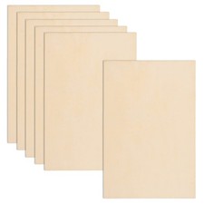 6 Pack Basswood Sheets 12 X 18 X 1/8 Inch-3 Mm Unfinished Plywood for Craft Thin