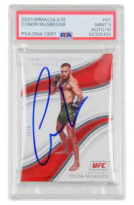 Conor McGregor Signed 2023 Panini Immaculate UFC /50 – PSA 9