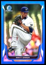 2014 Bowman Chrome Blue Refractor #76 Matt Garza /250