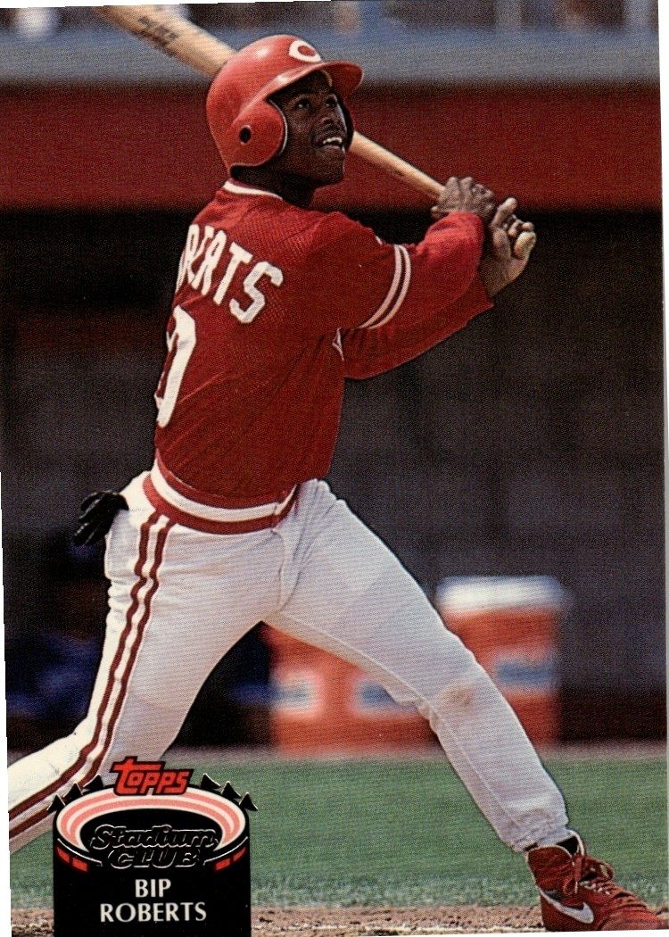Bip Roberts 1992 Stadium Club Baseball - #645 - Cincinnati Reds