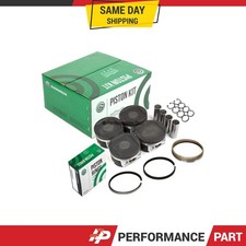 Pistons W Rings For 02-05 Subaru Impreza Wrx Saab Turbo 2.0l Dohc Ej20