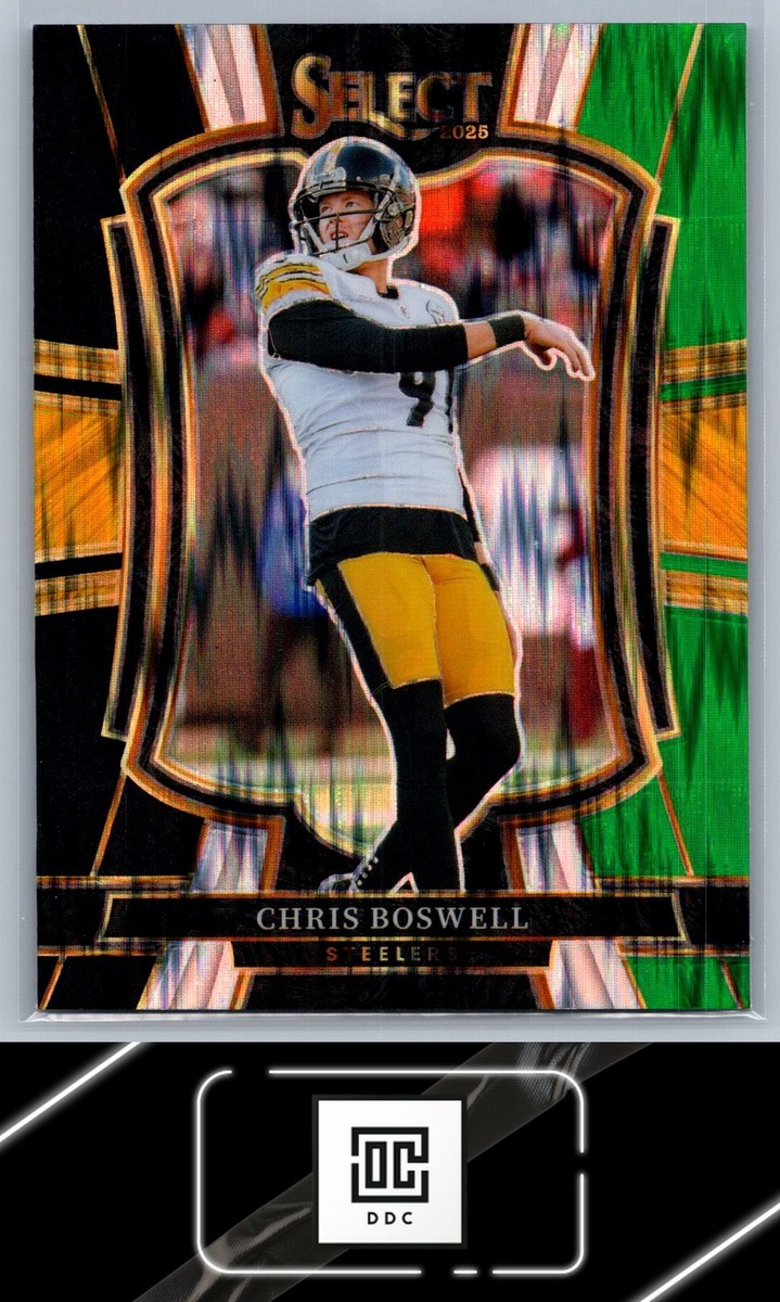 2025 Panini Select #151 Chris Boswell Black and Green Prizm Shock