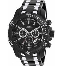 Invicta 26745 Pro Diver Men's Black Stainless Steel Chronograph 24 Hour Watch