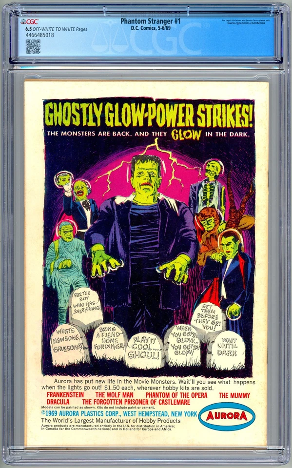 PHANTOM STRANGER #1 CGC 6.5 MIKE FRIEDRICH STORY BILL DRAUT COVER 1ST PRINT 1969 - Image 4 of 4