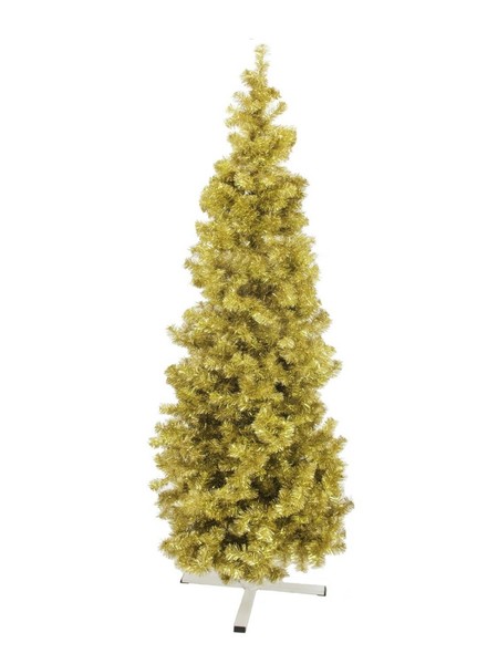 Artplants KüNstlicher Tannenbaum Christobal, Metallic-Gold, 210Cm, Ø80Cm-image