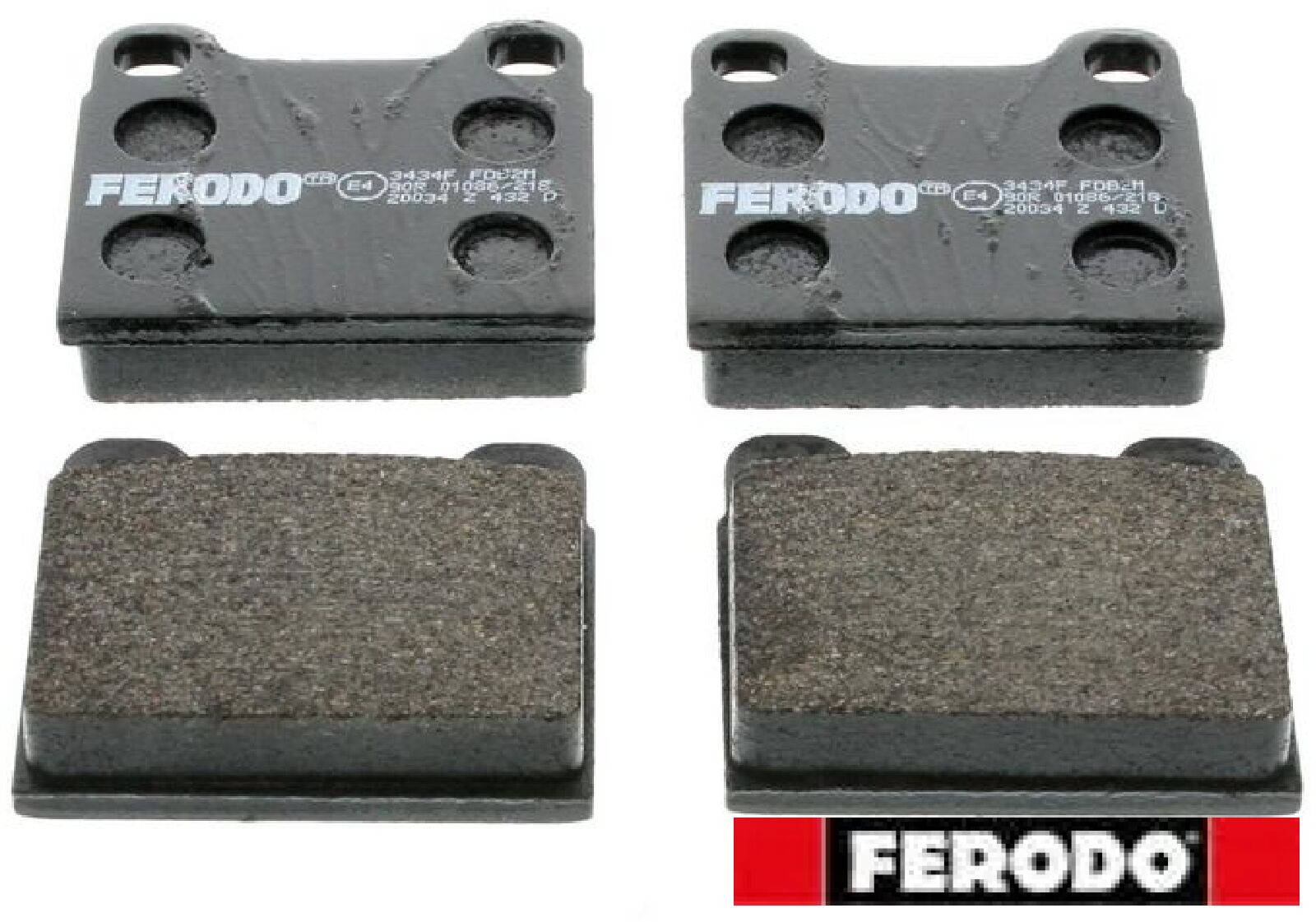 Ferodo Bremsbelagsatz, Scheibenbremse Fdb2m Für Volvo Peugeot Ford Saab Opel Talbot Bmw Alfa Romeo Mercedes Porsche Audi Vw - Bild 2