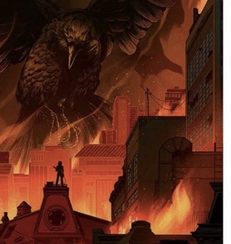 The Crow: Devils Night 24x16in Art Print By Kevin Tong #23 Of 300 W Funko Soda - Picture 9 of 11