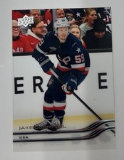 Upper Deck 2025-26 Serie Extendida Corte Transparente Jake Guentzel EE. UU. MEDALLISTA DE ORO