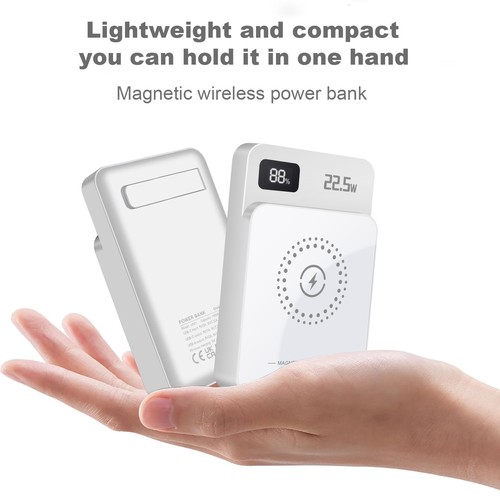 10000mAh Magnetic Power Bank Wireless Charger PD 20W Fast Charging For iPhone 17 - Picture 10 of 15