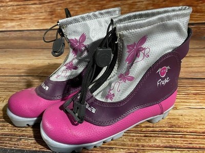 Alpina Kids Frost Nordic Cross Country Ski Boots Size EU32 US1.5 NNN A-707