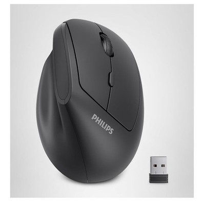 PHILIPS SPK7628 Ergonomic Vertical Wireless Mouse 800/1200/1600 DPI 6 Buttons A