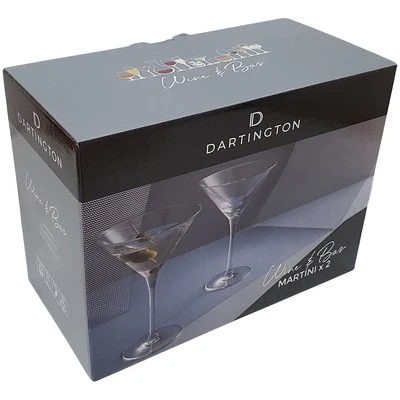 Dartington Crystal Martini Glasses from Wine & Bar Collection 2 Pack 240ml 172mm