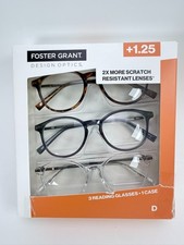 Foster Grant Reading Glasses +1.25 3 Pack | O...