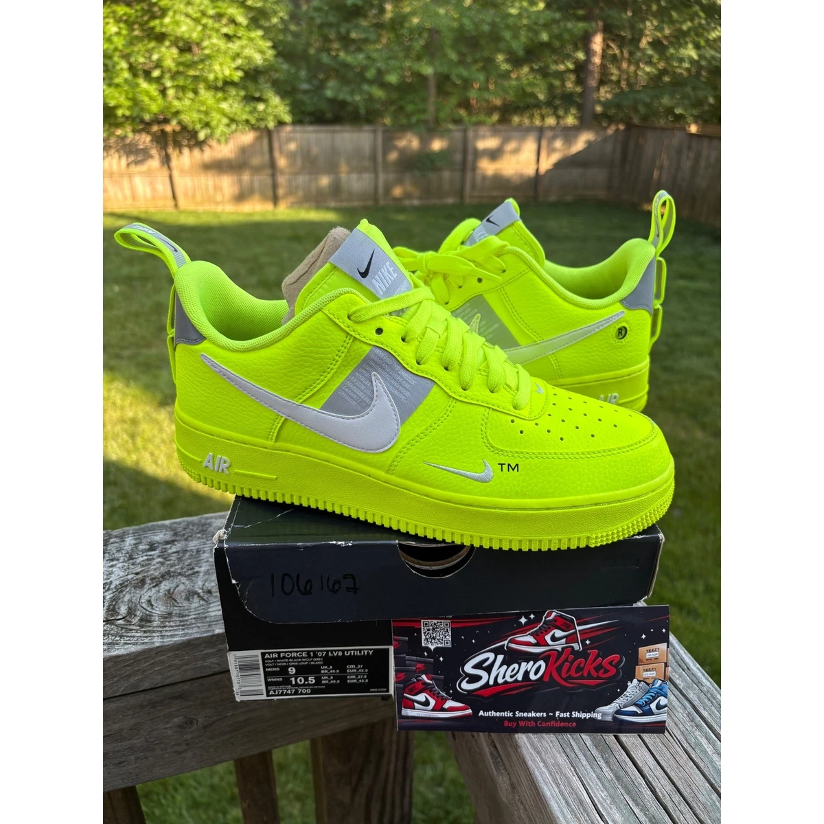 Nike Air Force 1 LV8 Utility Low Black Volt for Sale