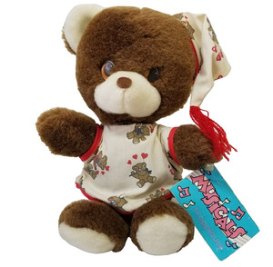 Vintage Applause Plush Bosco Bedtime Teddy Bear Lullaby Rotates Music Musical