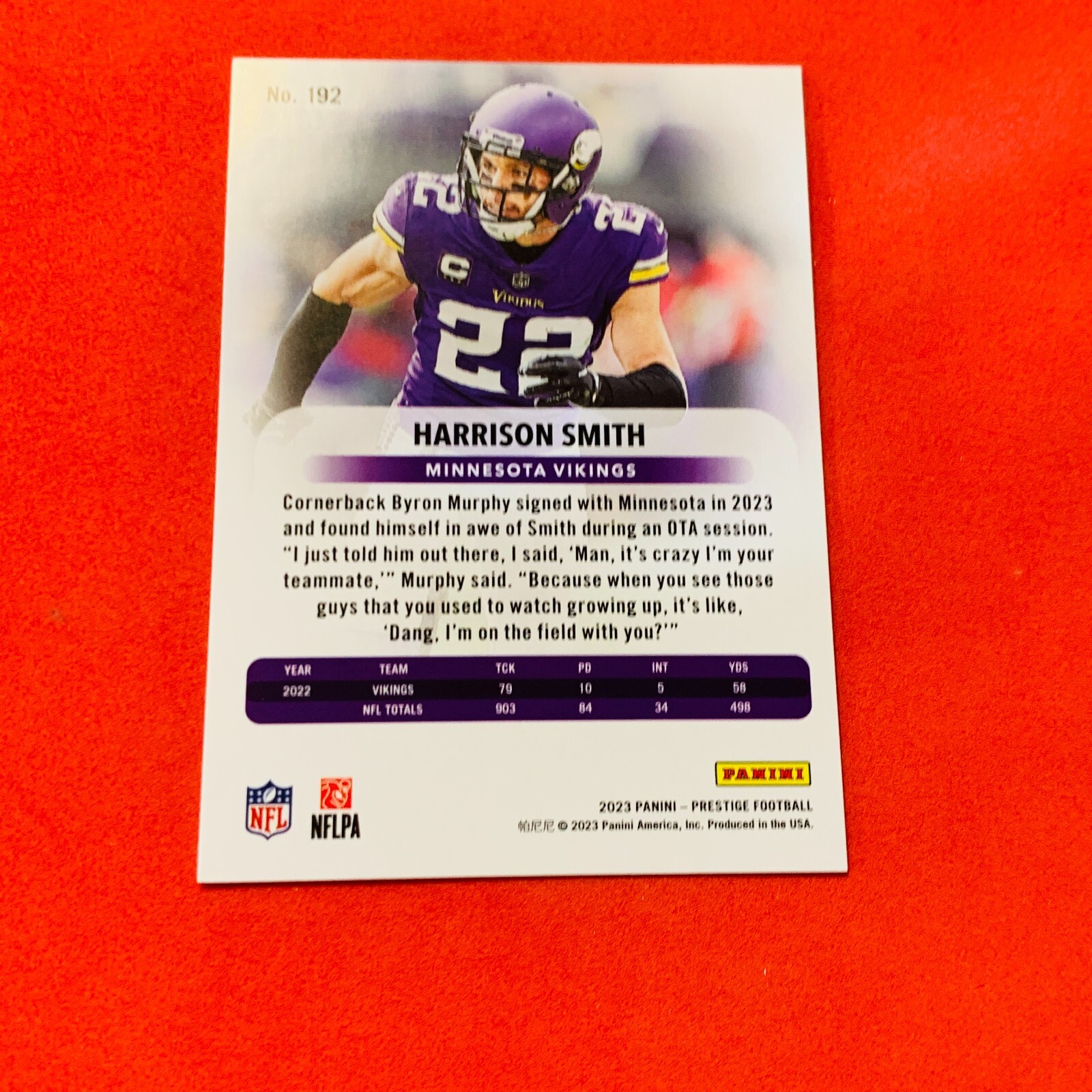harrison-smith-minnesota-vikings-2023-prestige-base-card-192-ebay