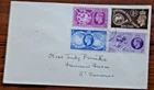 G.B.1948 Olympics 4v FDC cancelled Jersey handstamp cancell