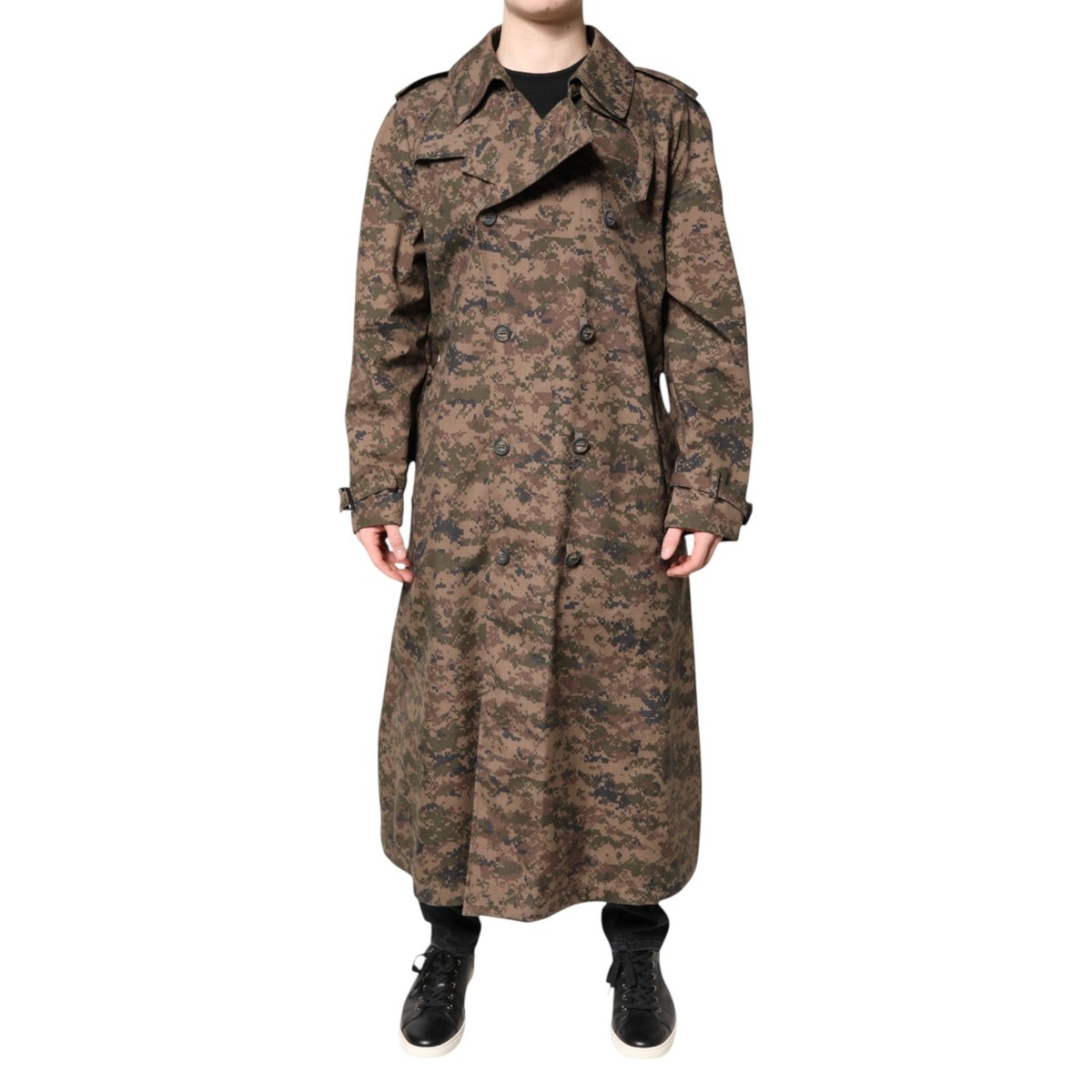 DOLCE & GABBANA Jacket Camouflage Double Breasted Coat Men
