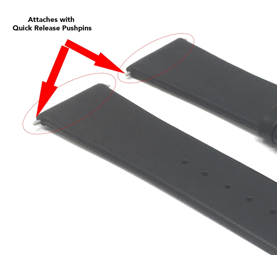 Correa de reloj de cuero intercambiable de liberación rápida para Skagen, ajuste de pasador, 12 mm - 22 mm Foto 3 de 4