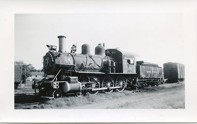 6E285 RP 1950s? COLUMBUS & GREENVILLE RAILROAD ENGINE #178