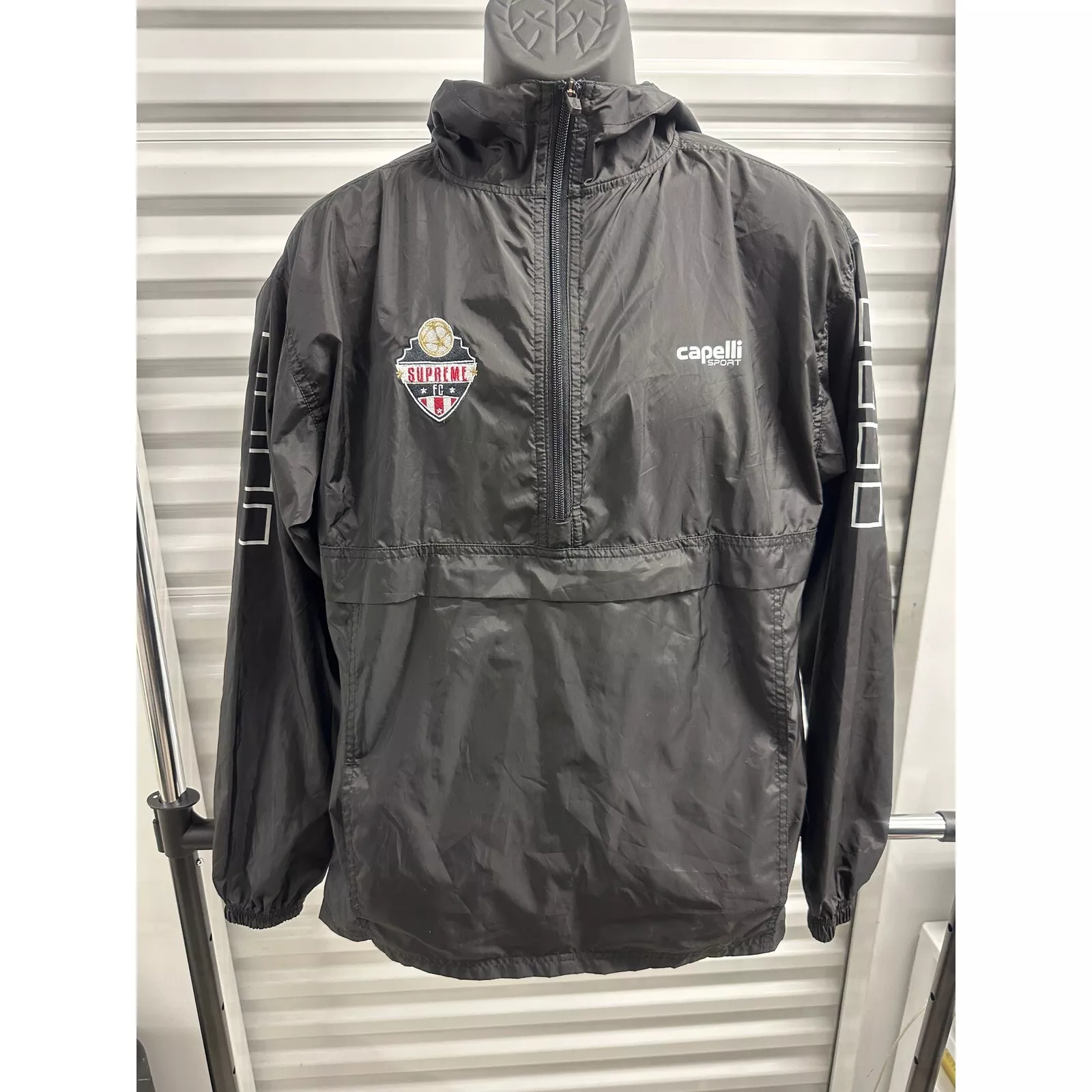 Veste pull coupe vent légère Capelli Sport FC Supreme noir XL
