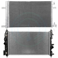Radiator & AC Condenser Cooling Kit For 2011-15 Chevrolet Cruze LS 1.8L L4