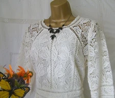 👗****MONSOON PRE-OWNED "ELVIE IVORY" DRESS SIZE 18****👗