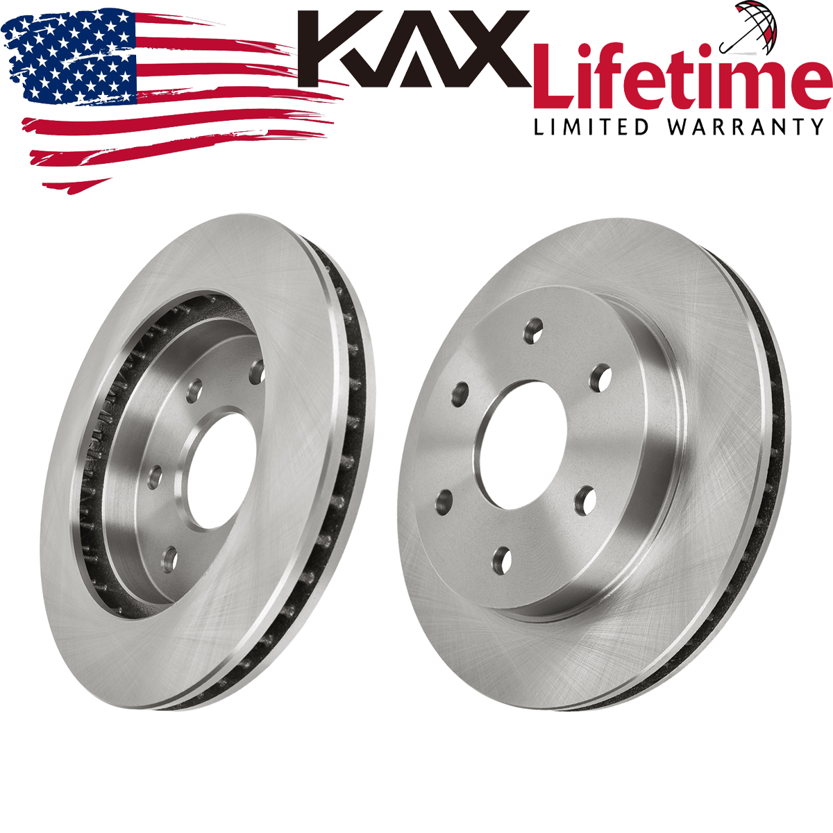 Front Brake Rotors Pair 2 for Chevy Express 1500 2007 Silverado 1500