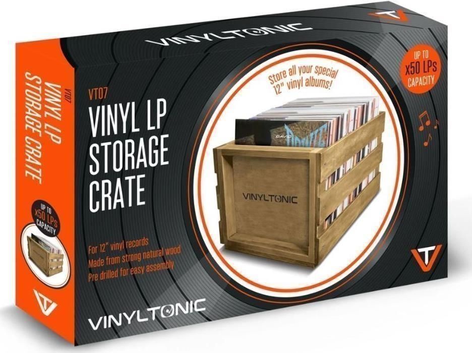 Audio & Hi-Fi Nuovo - Vinyl Tonic: Lp Storage Crate (X65 Lp) (Contenitore Legno