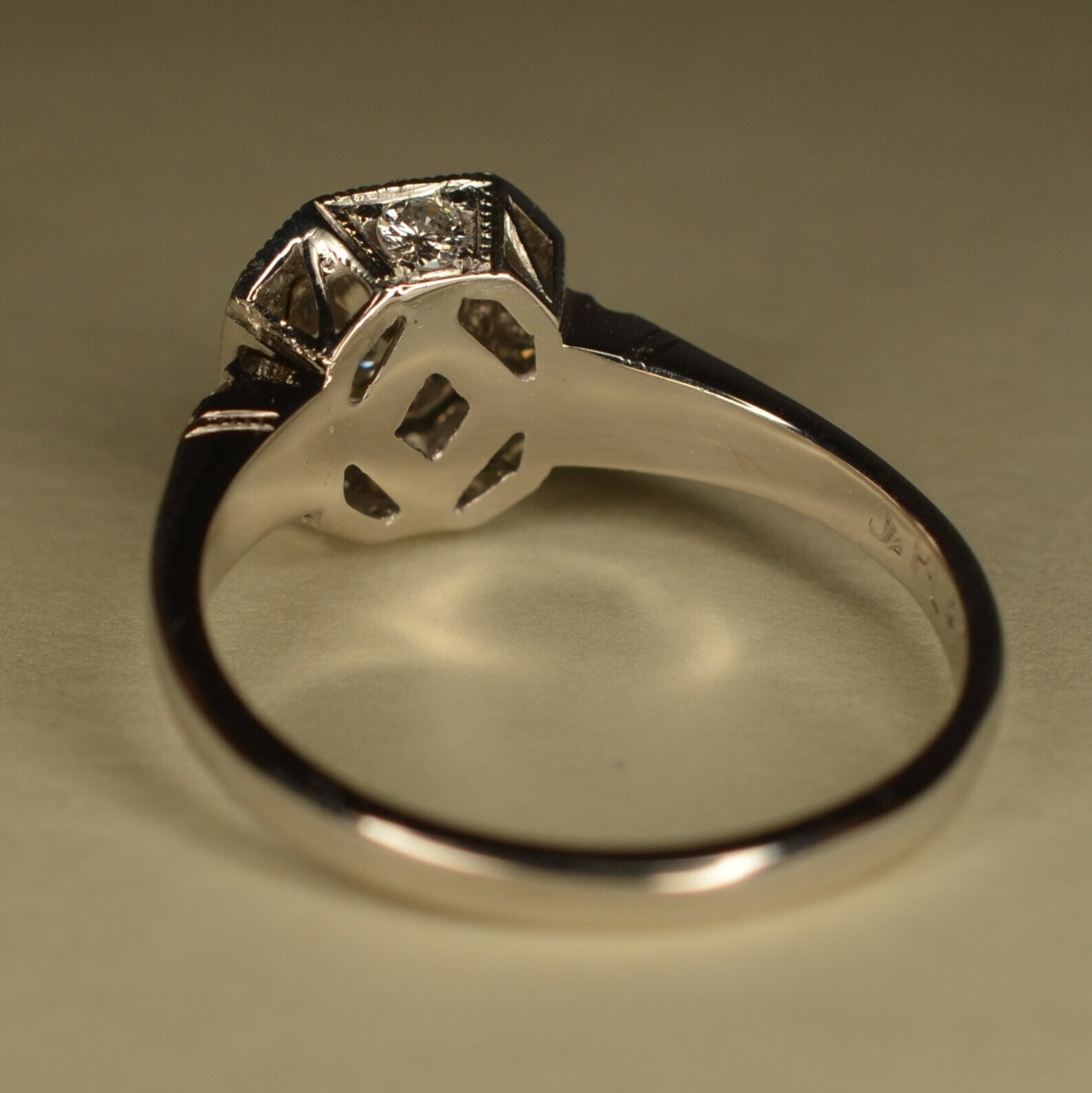 Art Deco Lab-Created Diamond Engagement Ring – 2.5 Ct Old European Cut In 925 Sterling Silver